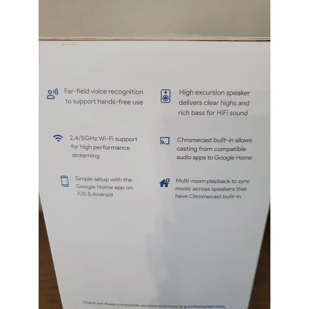 Google Home Smart Speaker -voice